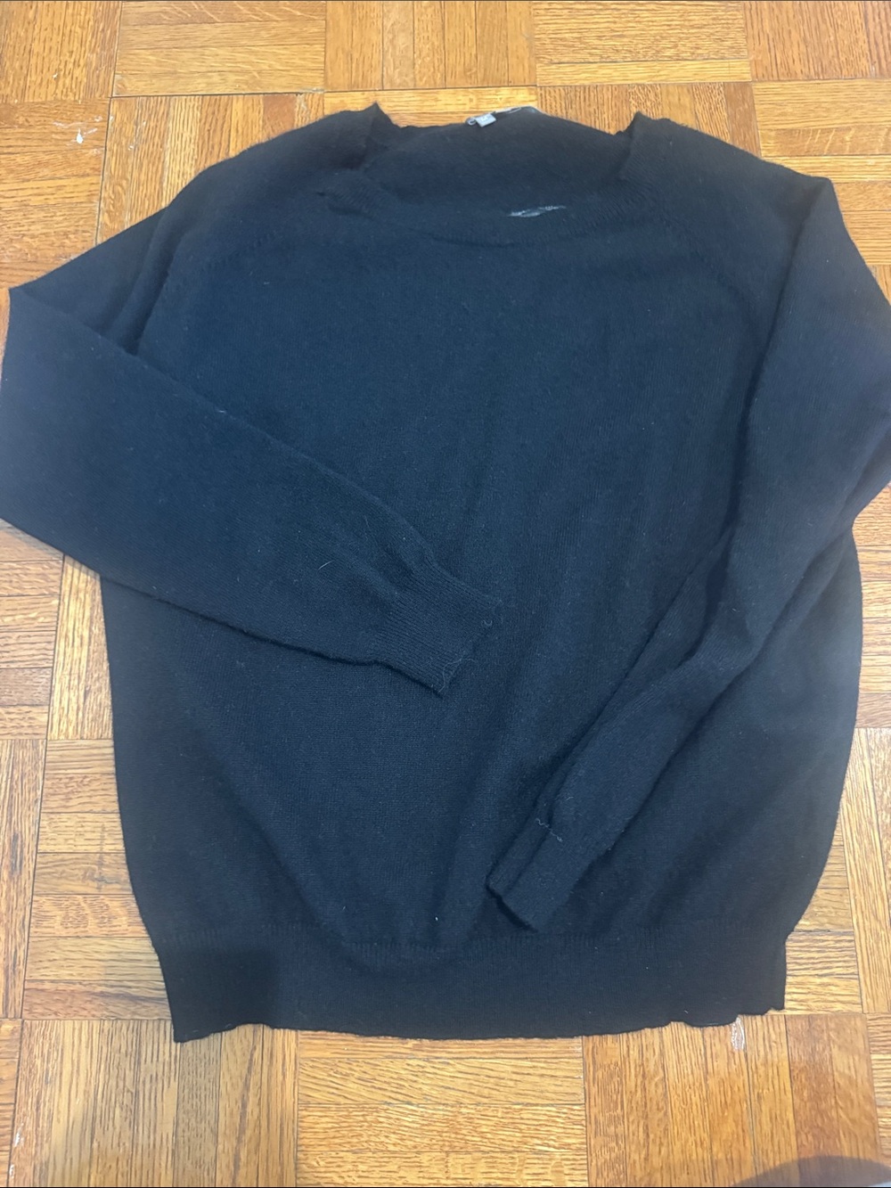 360 Cashmere skull Black Crewneck Sweater